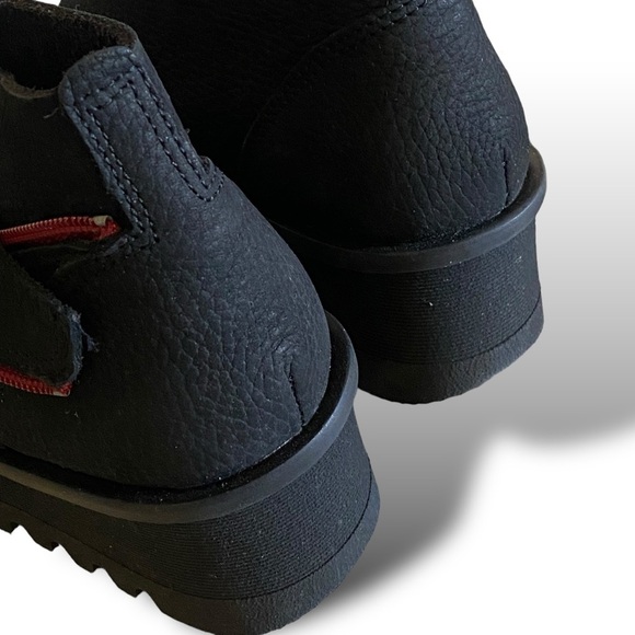 LOINTS OF HOLLANDER Low Wedge Lug Boot Lightning Black Nubuck Leather Re… - Picture 17 of 17